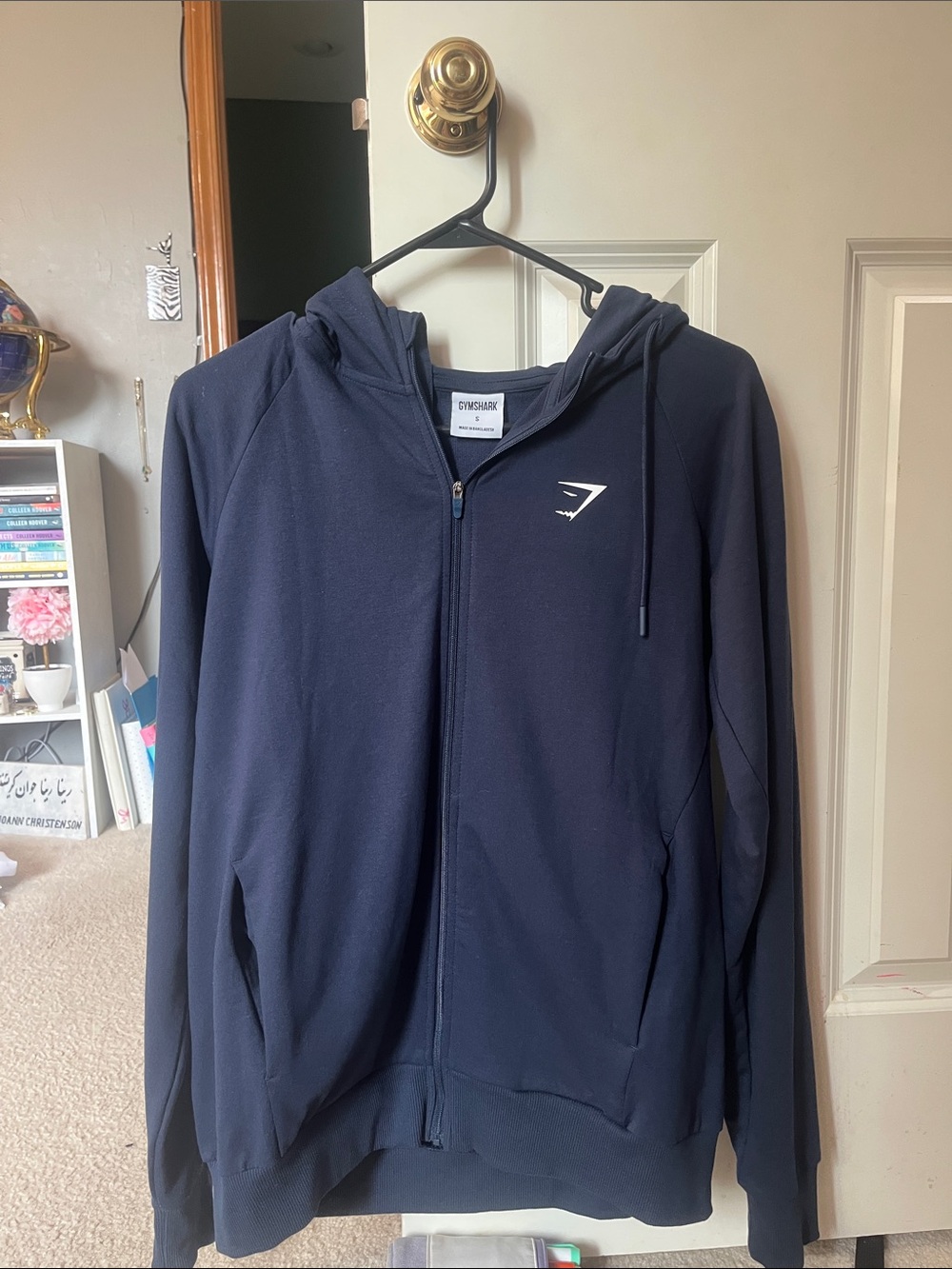 Gymshark Navy Zip-Up Hoodie